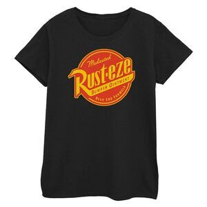 Cars Womens/Ladies Rust-Eze Logo Cotton T-Shirt / Black